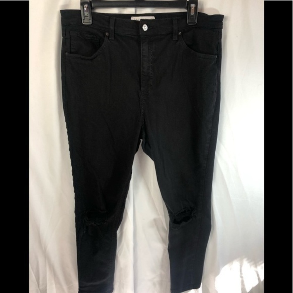Topshop Jamie High Waist Ripped Skinny Jean W36/30